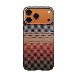 iPhone 17 Pro MagSafe Edge-cover i aramidfiber, Sunset