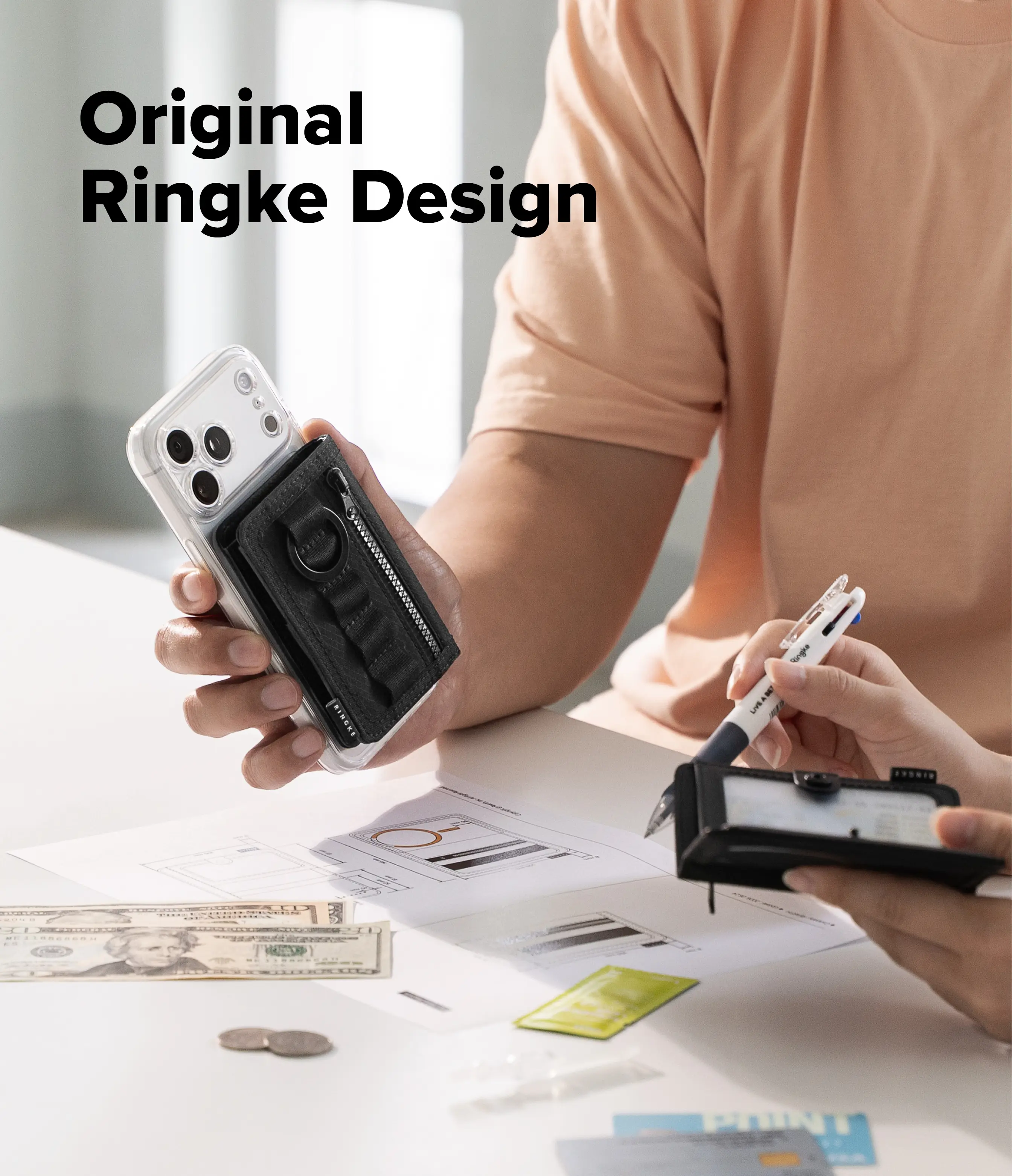 Tech Wallet Magnetic Black