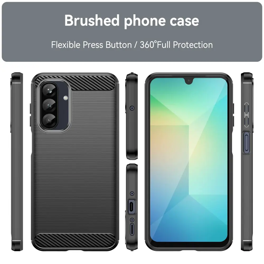 Samsung Galaxy A26 Skal TPU Brushed Svart
