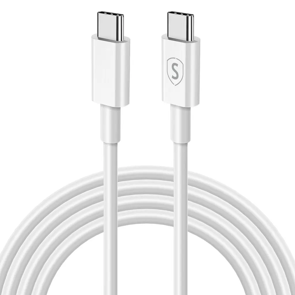 USB-C til USB-C-kabel PD 60W 3m Hvid