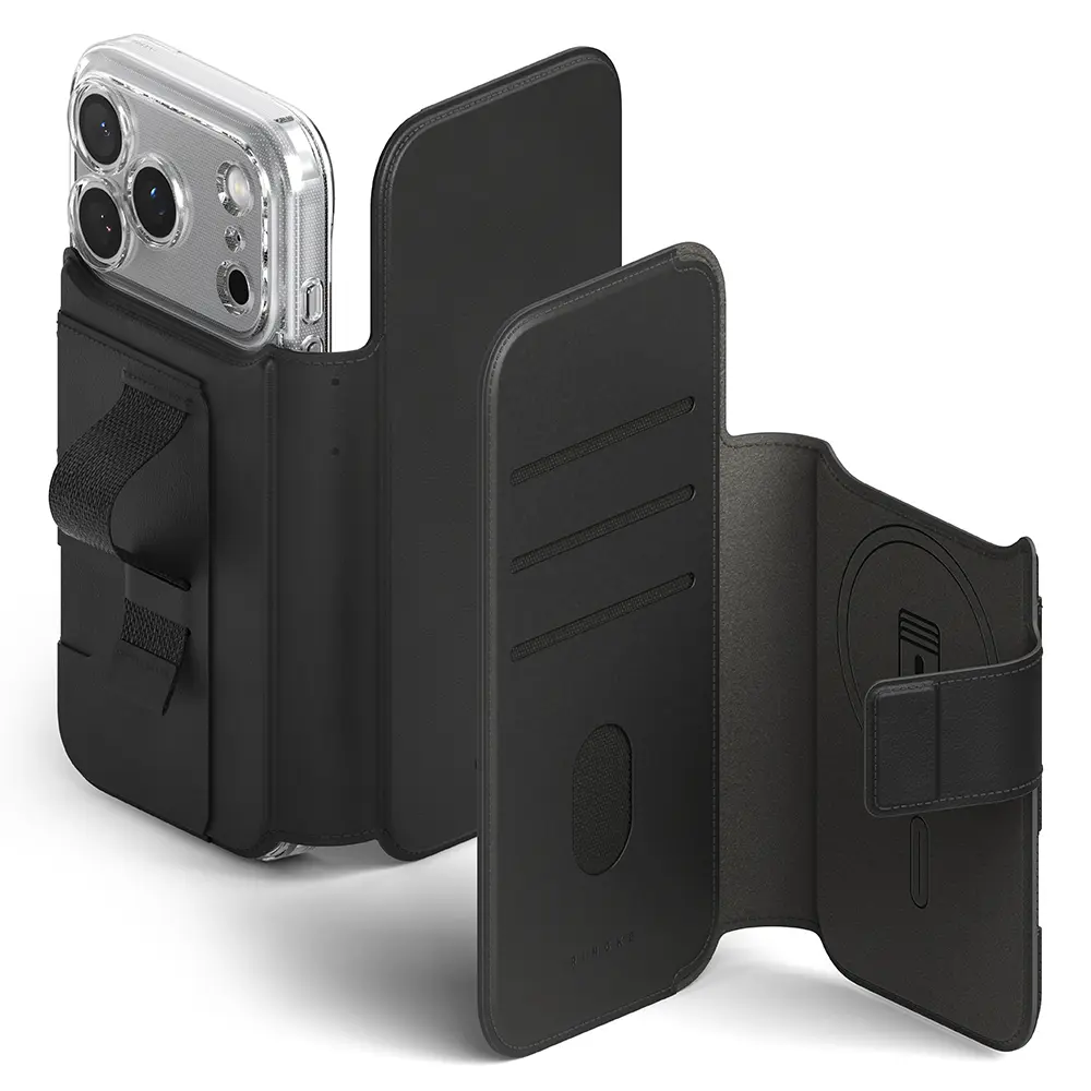 Folio Grip Wallet Magnetic iPhone 18 Pro Black