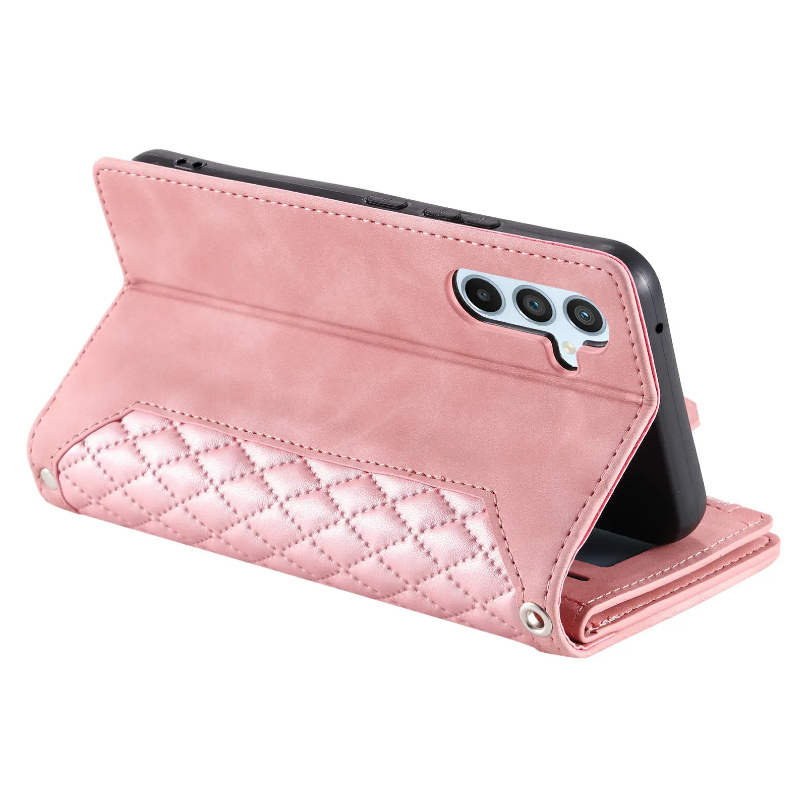 Plånboksväska Samsung Galaxy S26 Quilted Rosa
