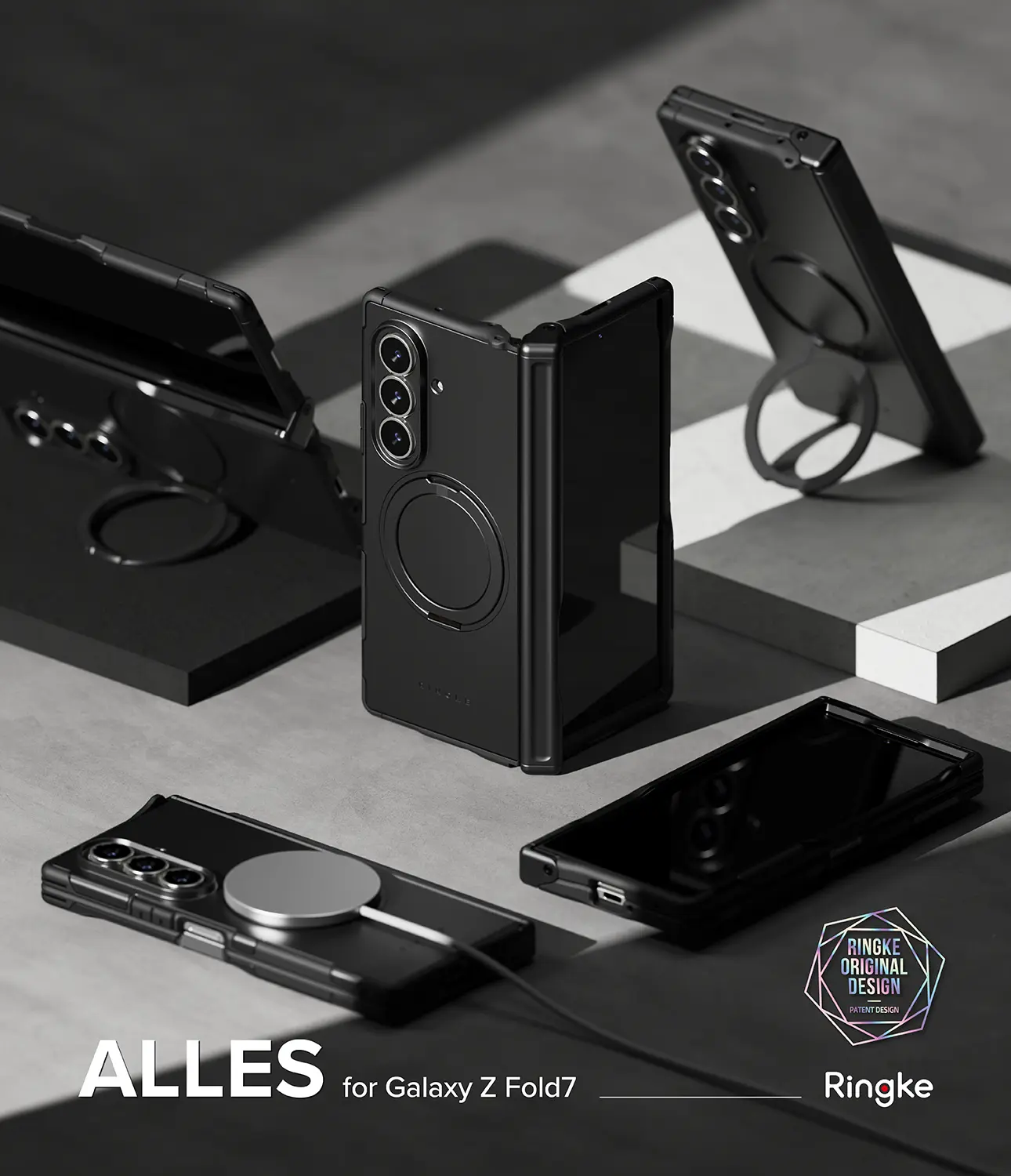 Alles Magnetic Case Samsung Galaxy Z Fold 7 svart