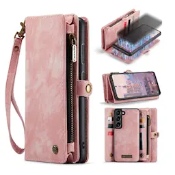 Multi-slot Lommeboksetui Samsung Galaxy S23 Rosa