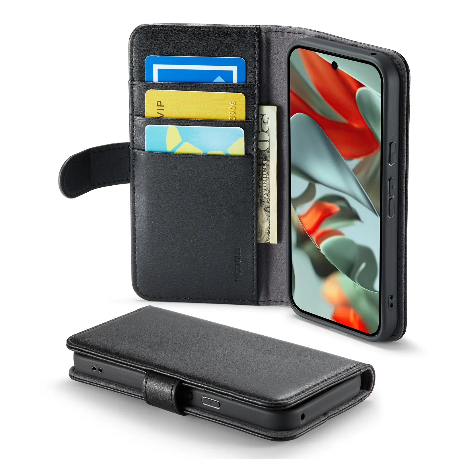 Ægte Læderetui Google Pixel 10 Pro Sort