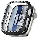Rhinestone Skal Apple Watch Series 12 43mm svart