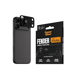 iPhone 18 Pro Max Fender heldekkende kamerabeskyttelse, Blackcurrant