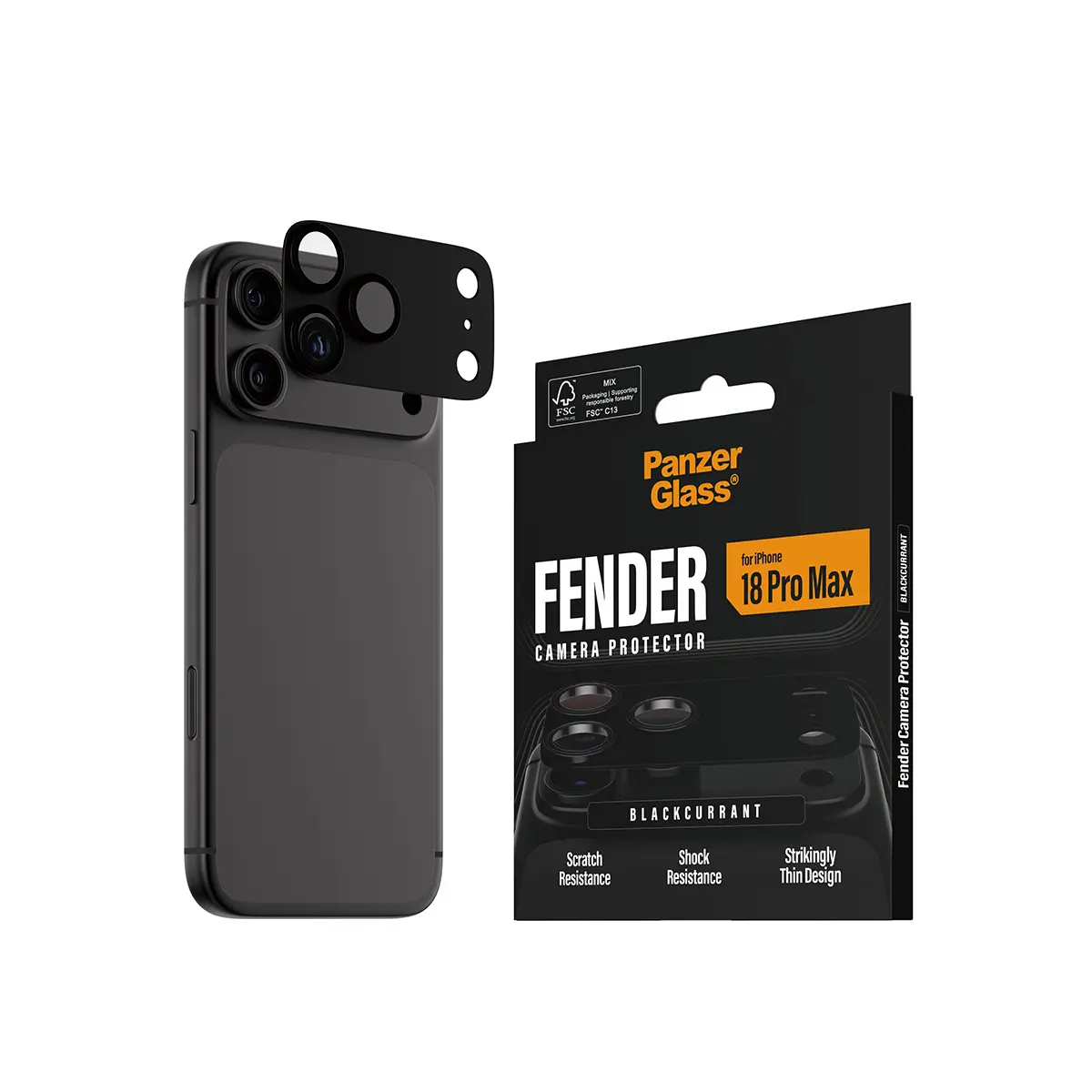 iPhone 18 Pro Max Fender Camera Protector Blackcurrant