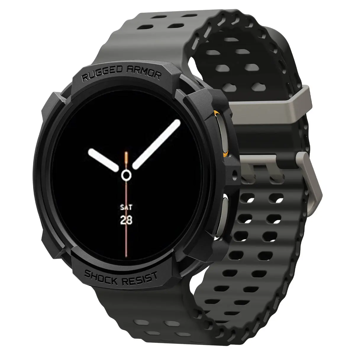 Samsung Galaxy Watch 8 44mm Case Rugged Armor Black