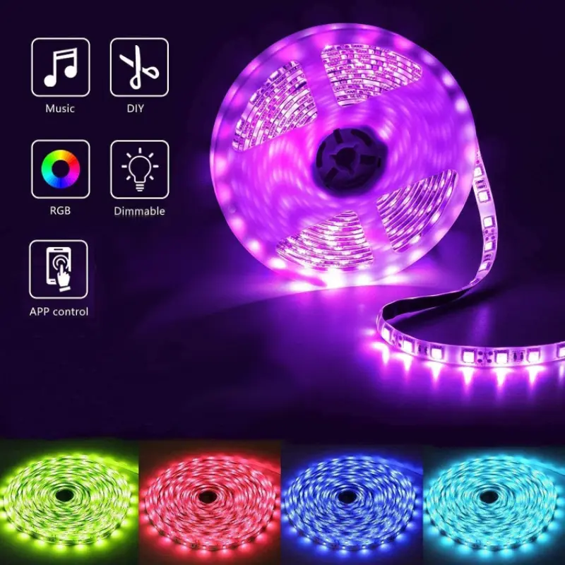 Smart Home RGB Led-slinga med appstyrning 3 m 