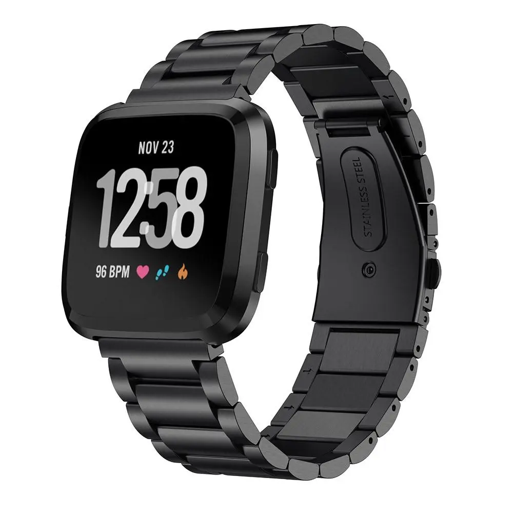Metalarmbånd Fitbit Versa 2/Versa Sort