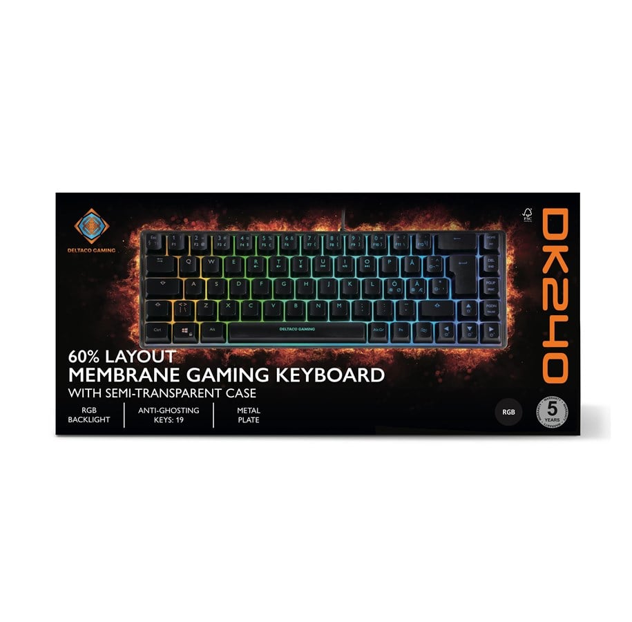 DK470 60% mekaniskt tangentbord RGB Hot-swap KTT