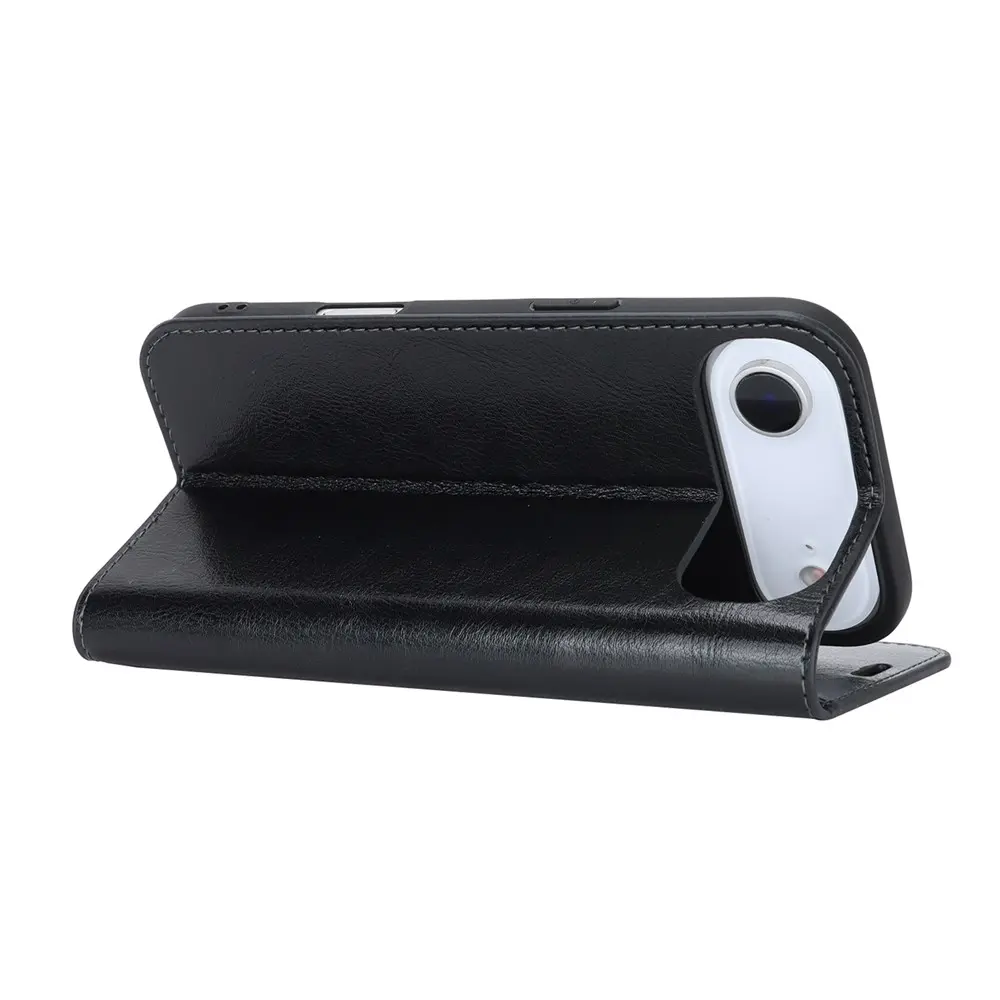 Mobilfodral Äkta Läder iPhone Air Svart