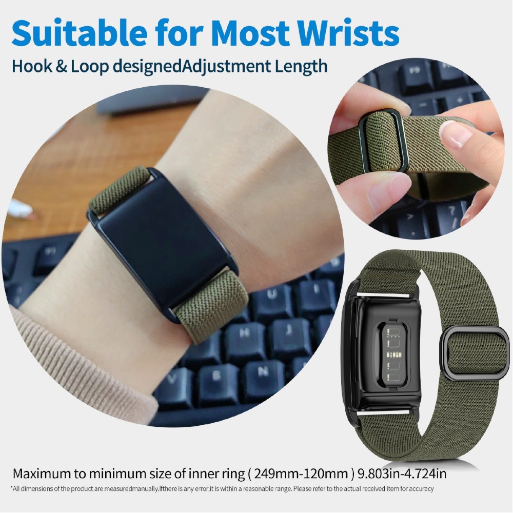 Elastiskt Nylonarmband  Whoop 5.0 Mörkgrön