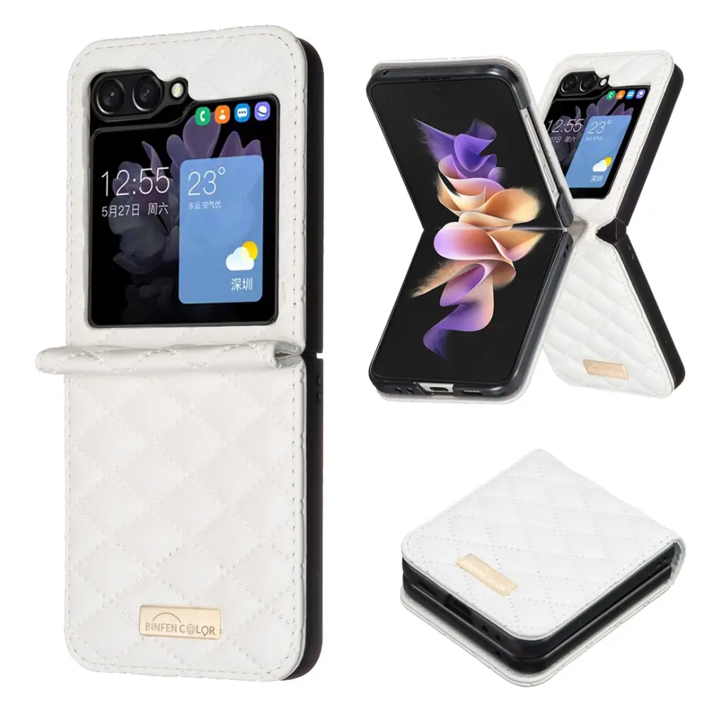 Etui Samsung Galaxy Z Flip 6 Quilted hvid
