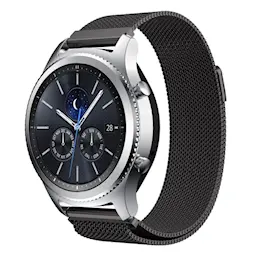 Samsung Gear S3 Frontier Milanese-ranneke magneettilukolla, Musta
