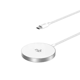 Qi2 Magnetisk Trådløs Oplader 15W hvid