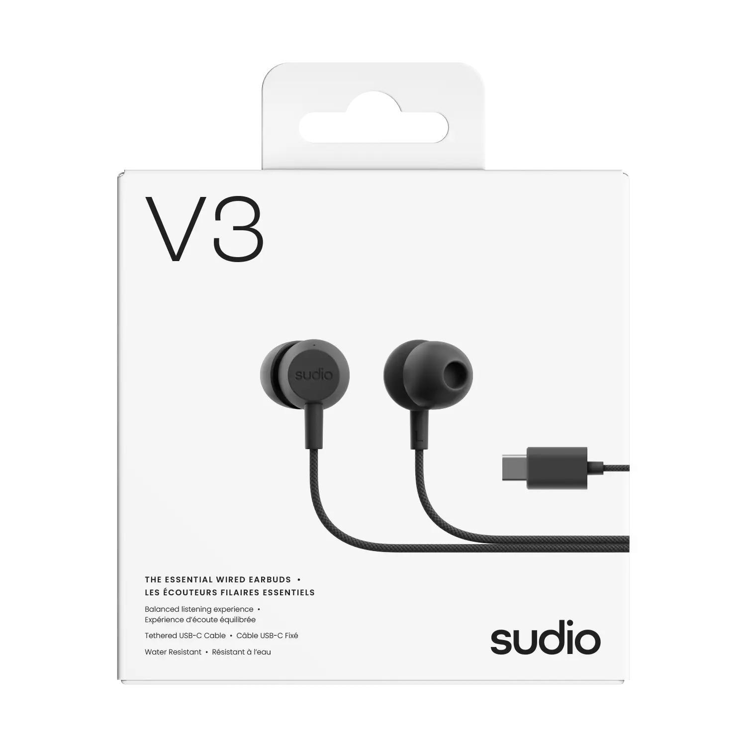 V3 Trådbundna Hörlurar USB-C Svart