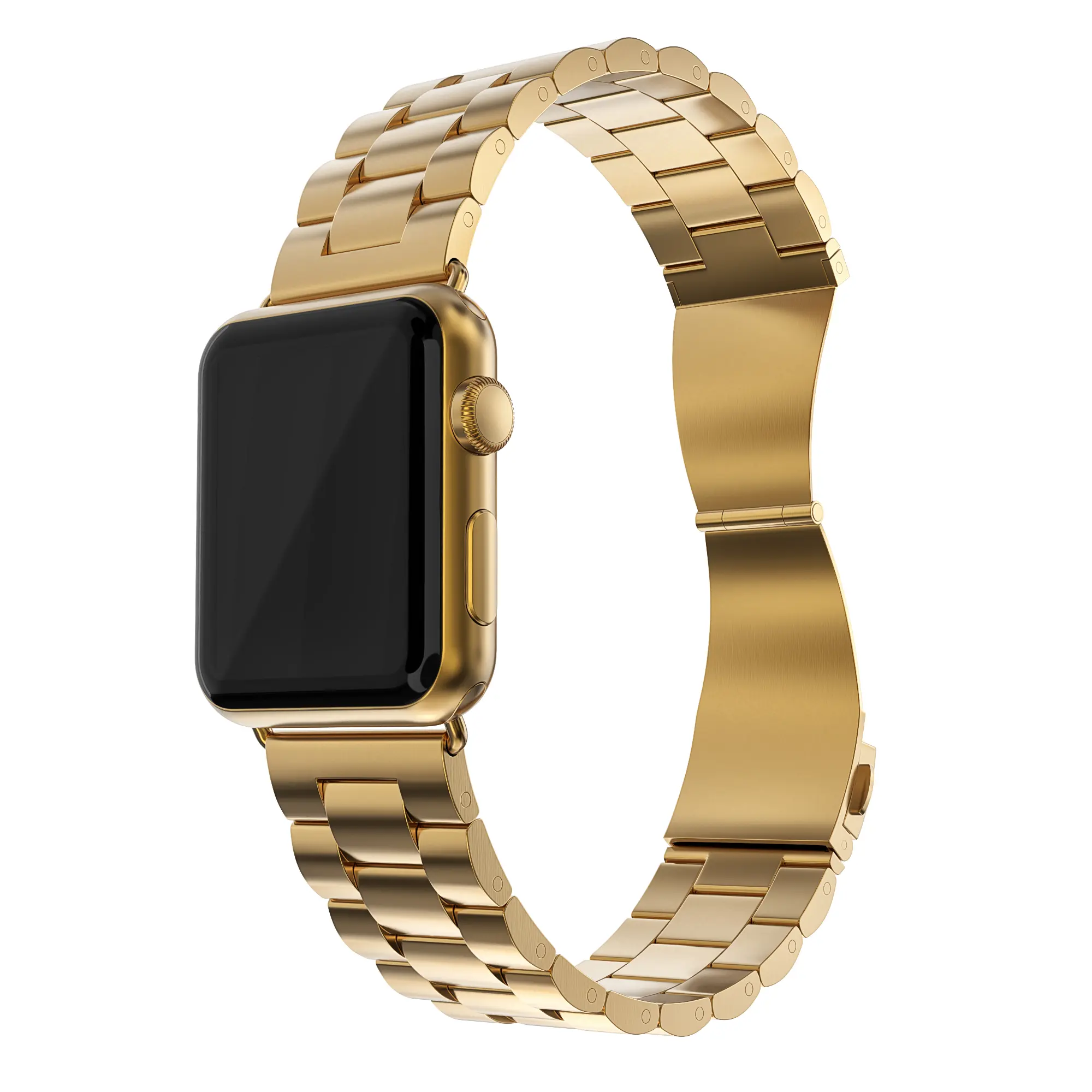 Metallarmband Apple Watch Series 12 47mm Guld