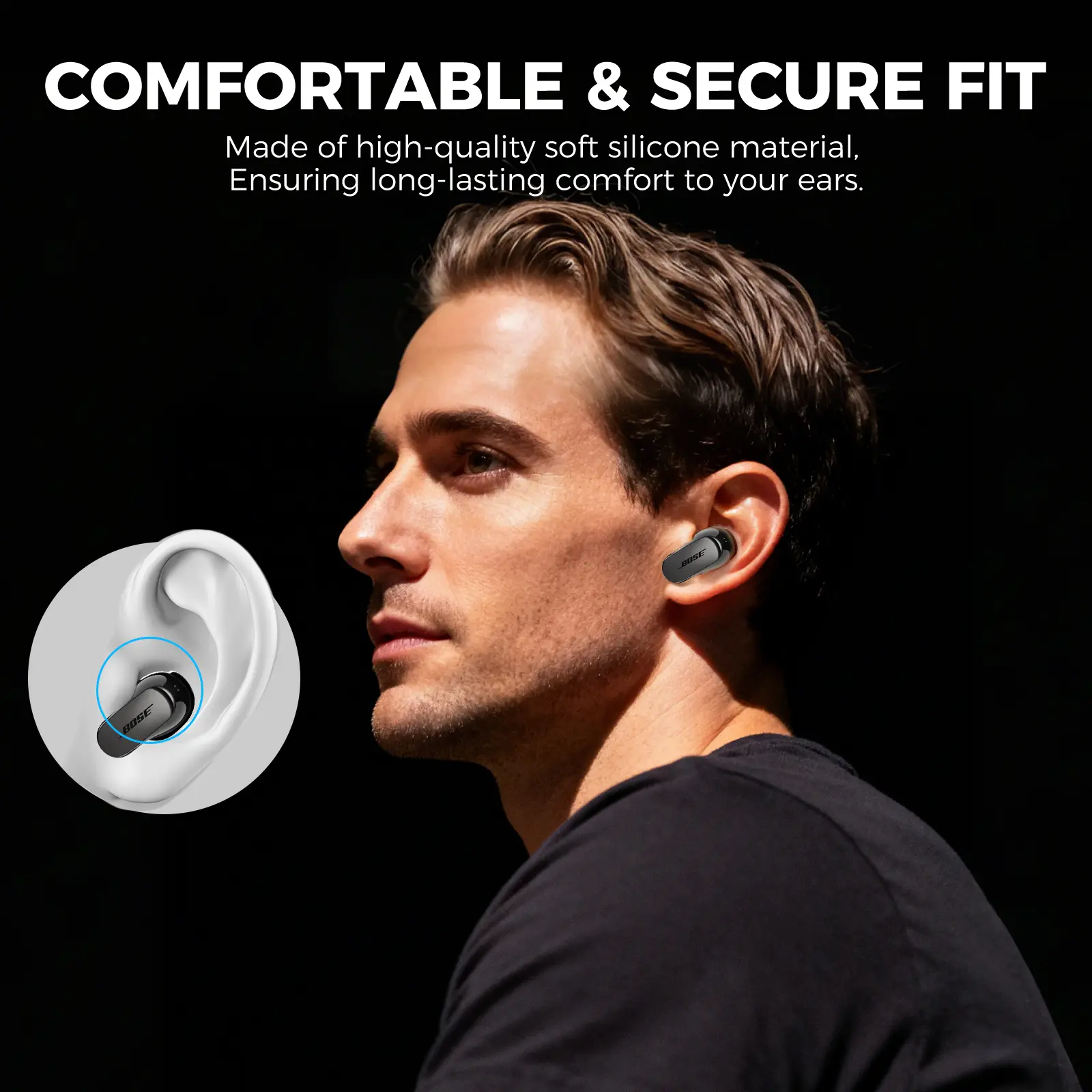Ear Tips (3-pack)  Bose QuietComfort Ultra 2 Svart