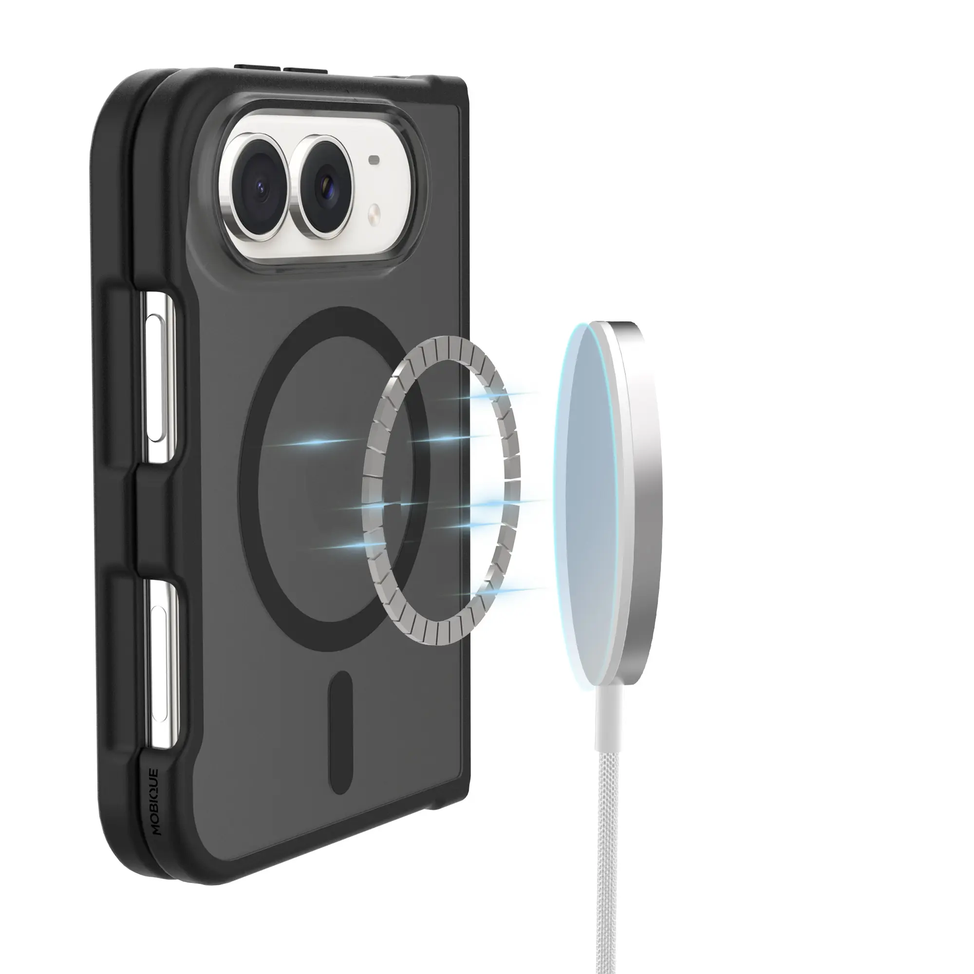 Magnetic Hybrid Skal iPhone Duo Frosted Black