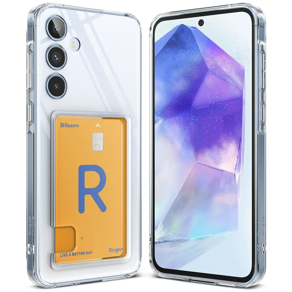 Fusion Card Case Samsung Galaxy A55 Gjennomsiktig