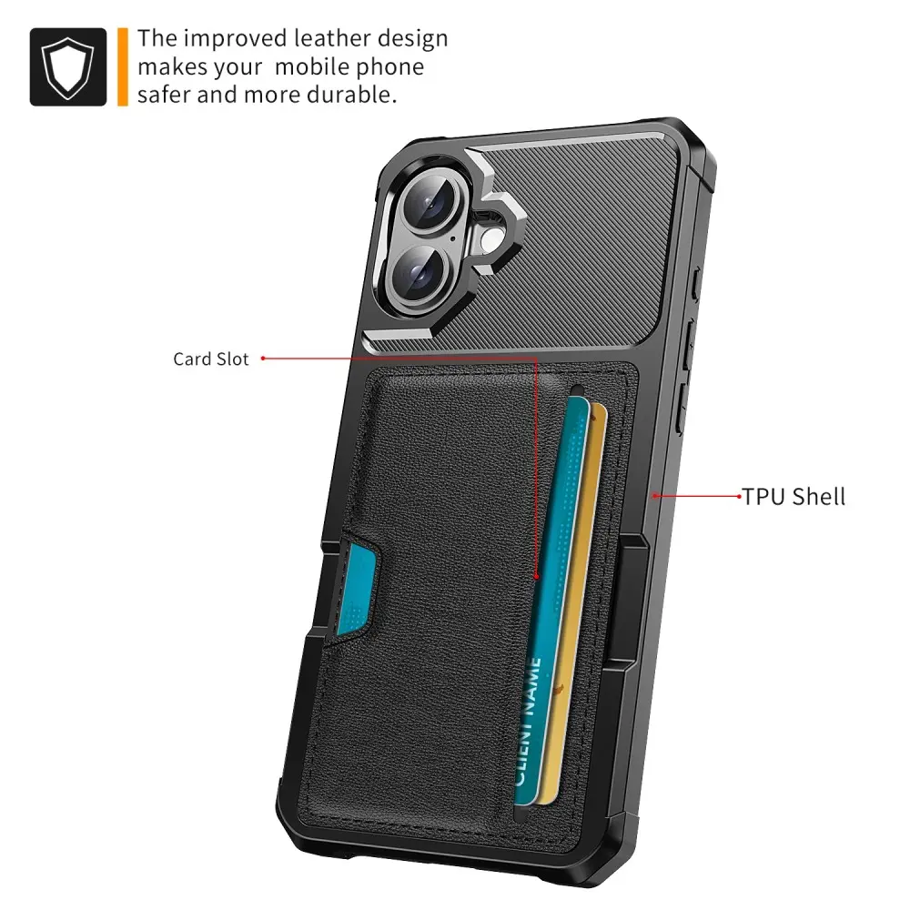 Tough Card Case iPhone 17e svart