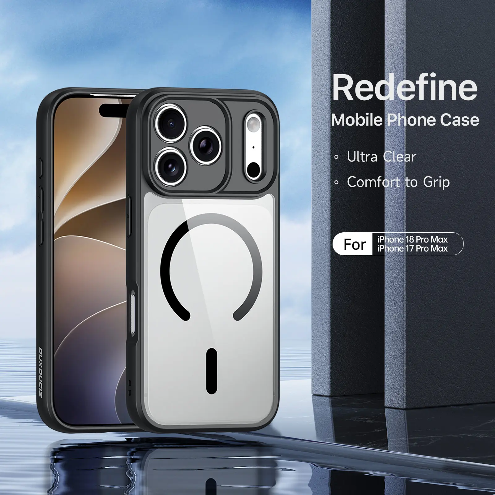Aimo Series Skal iPhone 17 Pro Max transparent
