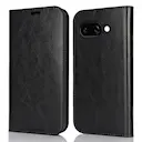 Mobiltaske Ægte Læder Google Pixel 9a Sort