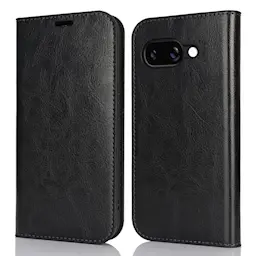 Mobilfodral Äkta Läder Google Pixel 9a Svart