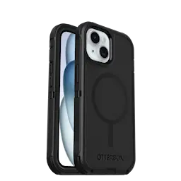 iPhone 15 Defender - Robust mobilskal med hög skyddsfaktor, Svart