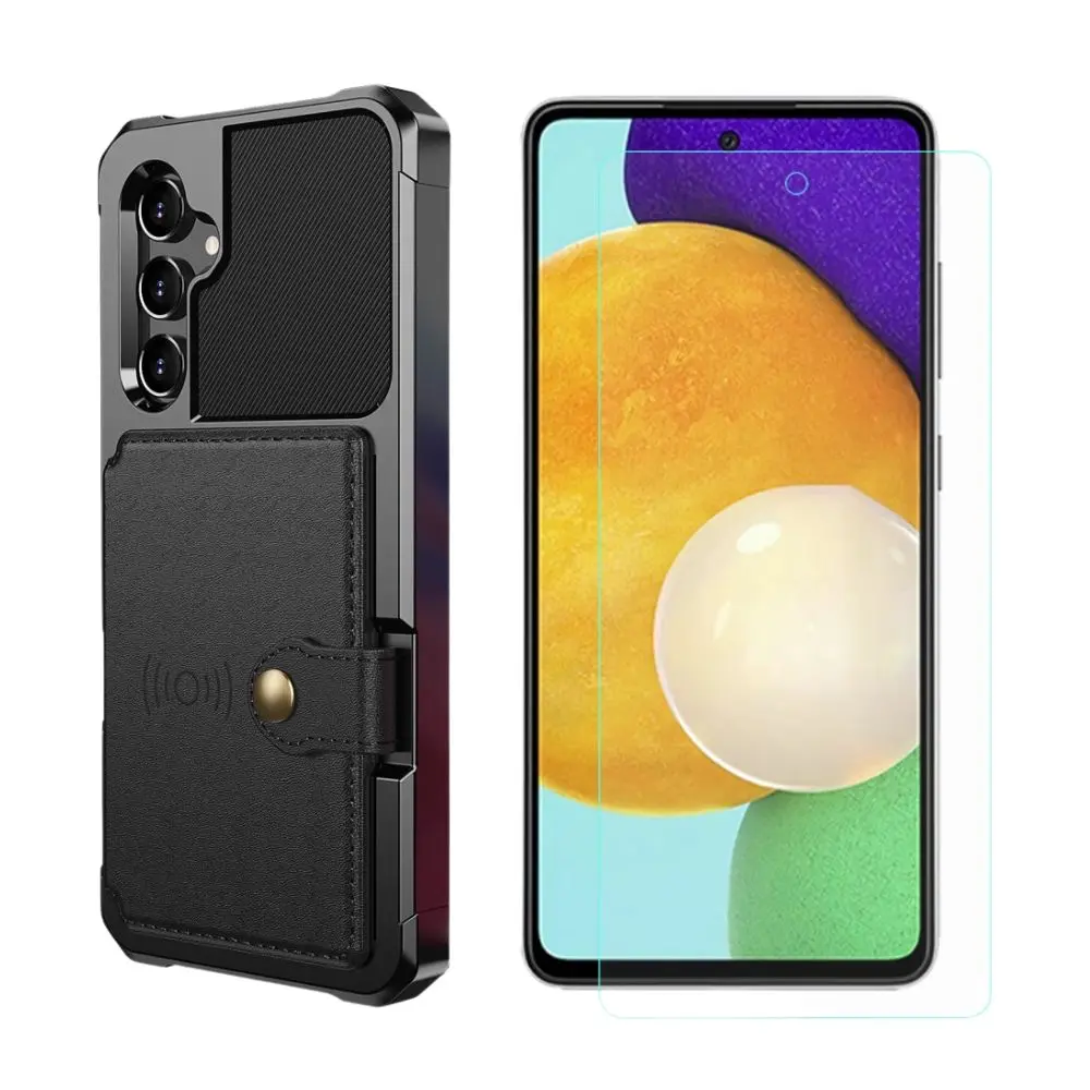 Samsung Galaxy A54 Kit med Tough Multi-slot Skal och Skärmskydd