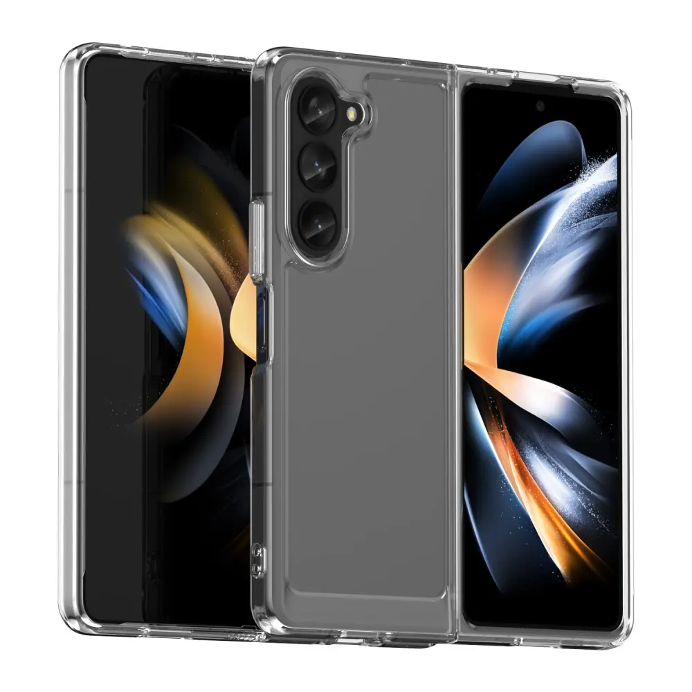 Samsung Galaxy Z Fold 5 Crystal Hybrid-cover, Gennemsigtig
