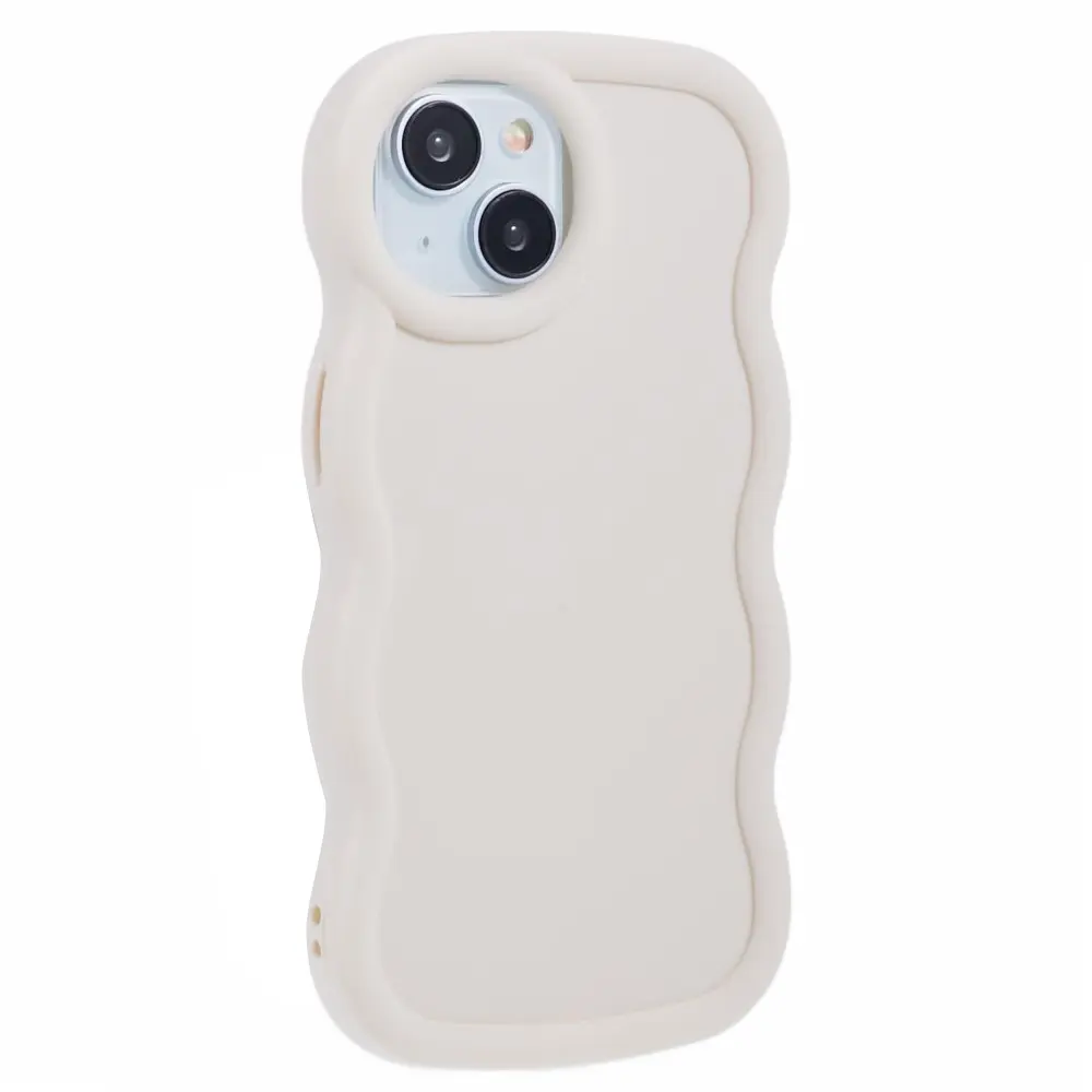 Wavy Edge TPU Skal iPhone 13 Vit