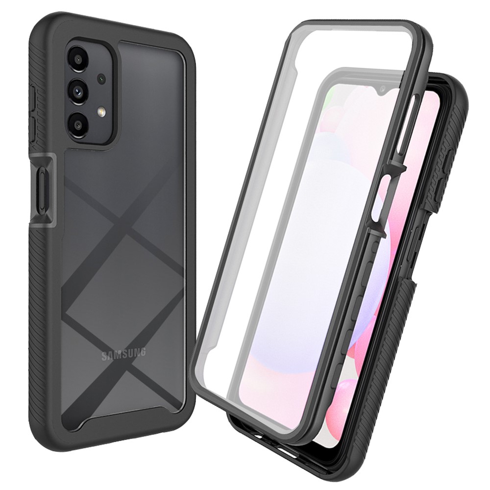 Full Protection Case Samsung Galaxy A13 Svart - Heldekkende deksel med skjermbeskyttelse