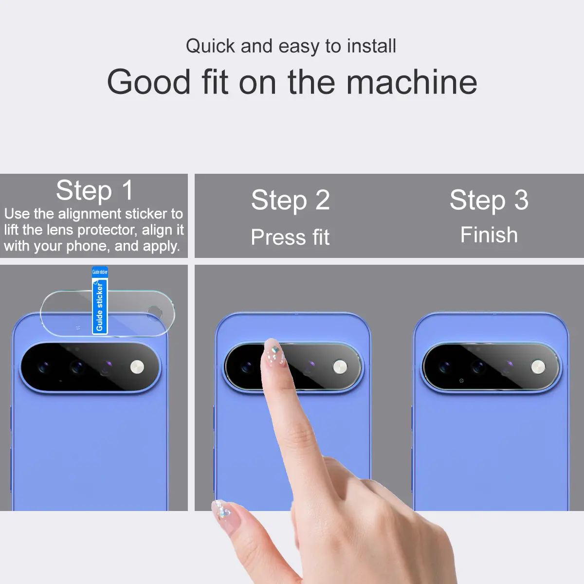 Härdat Glas Kameraskydd Google Pixel 11 transparent