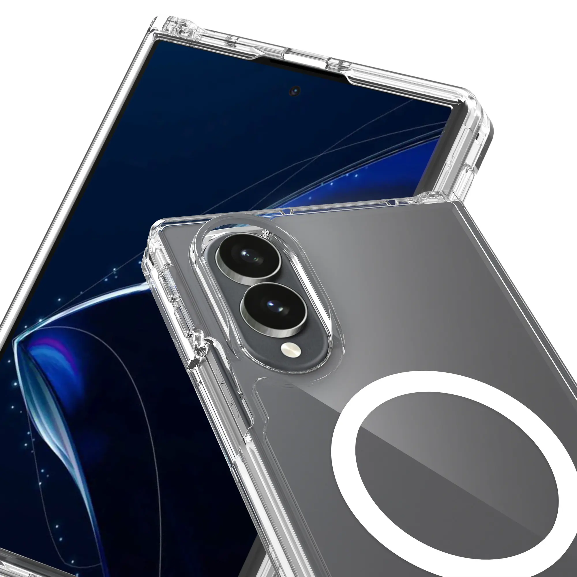 Hybridskal MagSafe Samsung Galaxy Z Fold 8 Genomskinlig