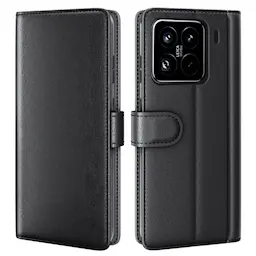 Ekte Lærveske Xiaomi 15 Pro Svart