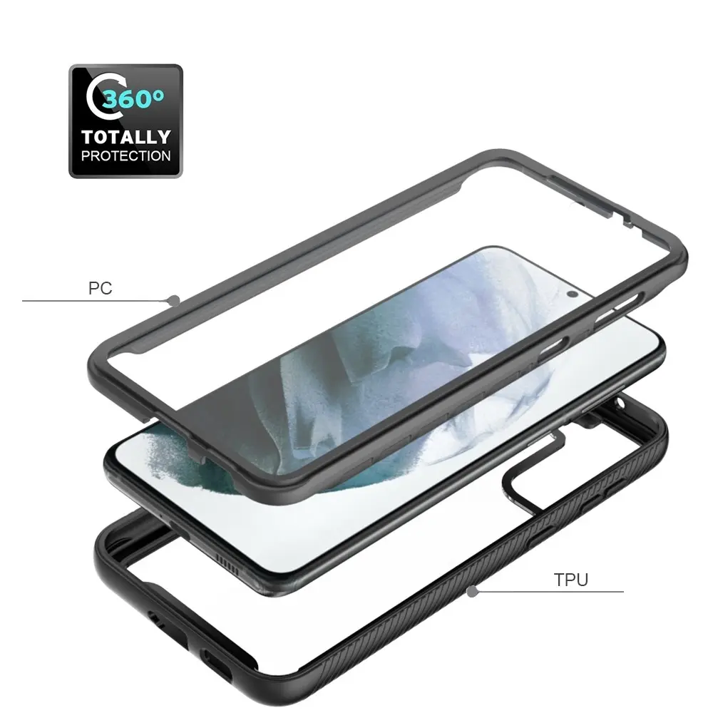 Full Protection Case Samsung Galaxy S21 Svart