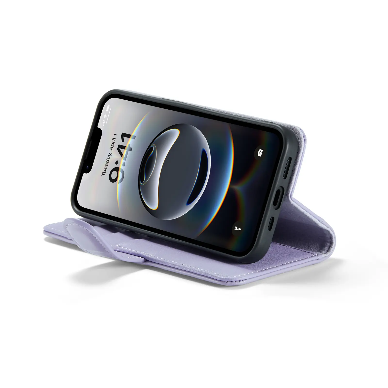 Äkta Läderfodral iPhone 17e Lila