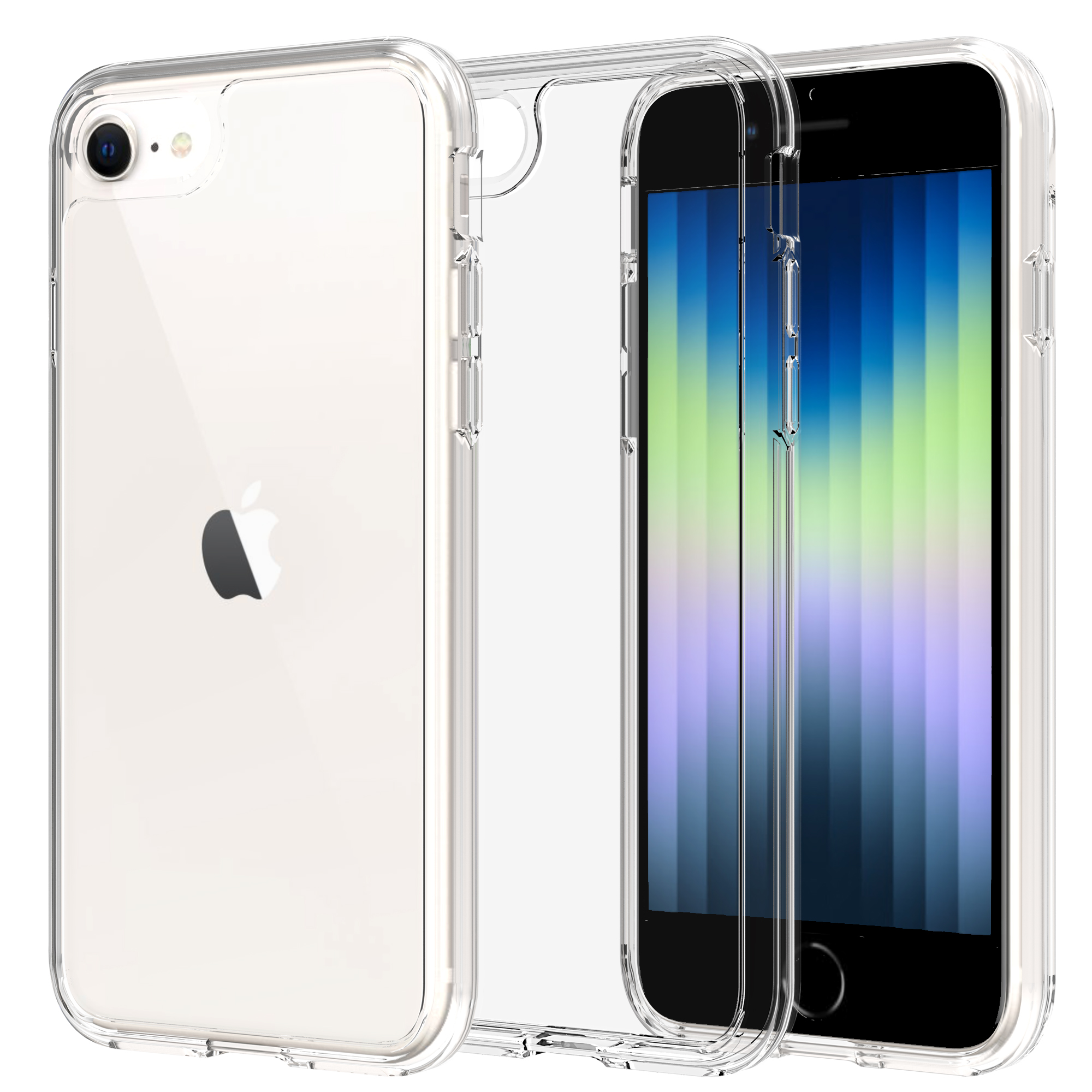 Mobique Hybriddeksel iPhone 7 Gjennomsiktig - Mobildeksel