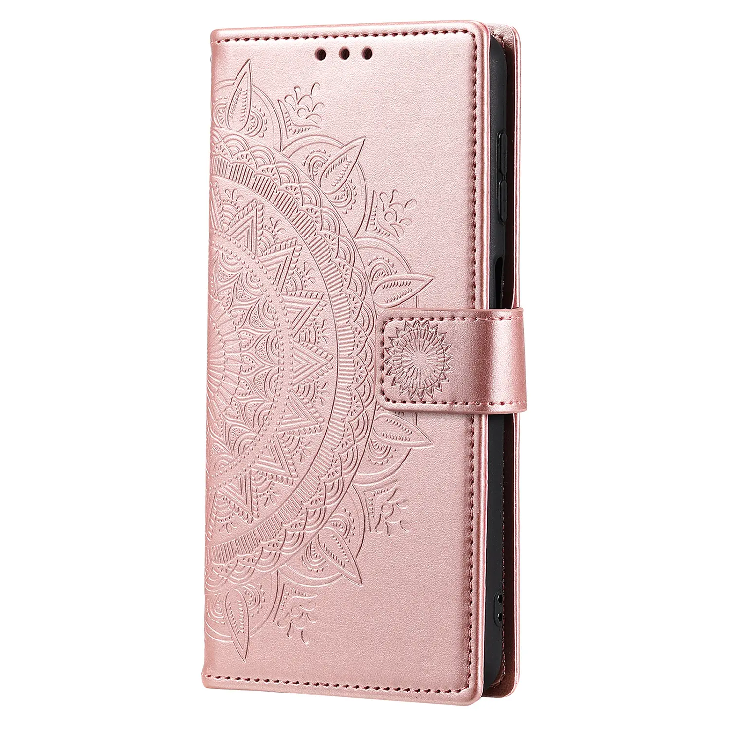 Läderfodral Mandala Samsung Galaxy A57 Roséguld