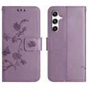 Samsung Galaxy A27 Mobiletui med sommerfugle, Lilla