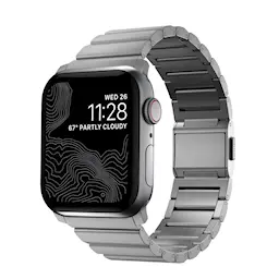 Apple Watch Series 9 45mm Titanium Armband, Silver