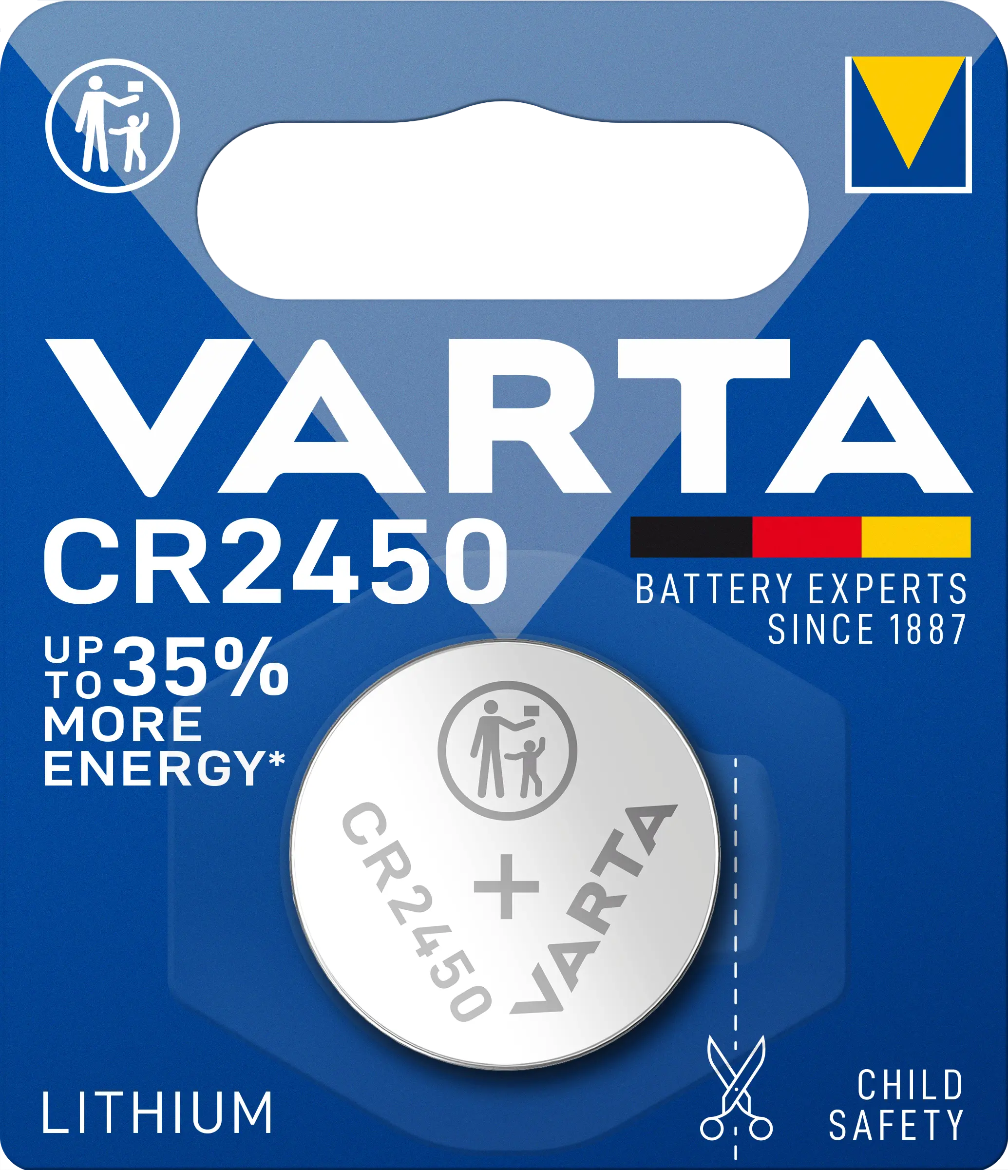 Litium Knappcellsbatteri CR2450