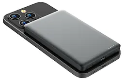Magnetisk Trådløs Powerbank 5000mAh 15W Grå