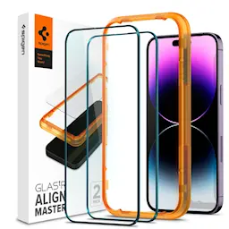 iPhone 14 Pro Max AlignMaster GLAS.tR Black (2-pack)