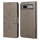 Læderetui Sommerfugle Google Pixel 8a Grå