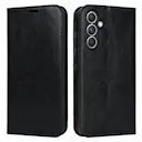 Mobiltaske Ægte Læder Samsung Galaxy A54 Sort