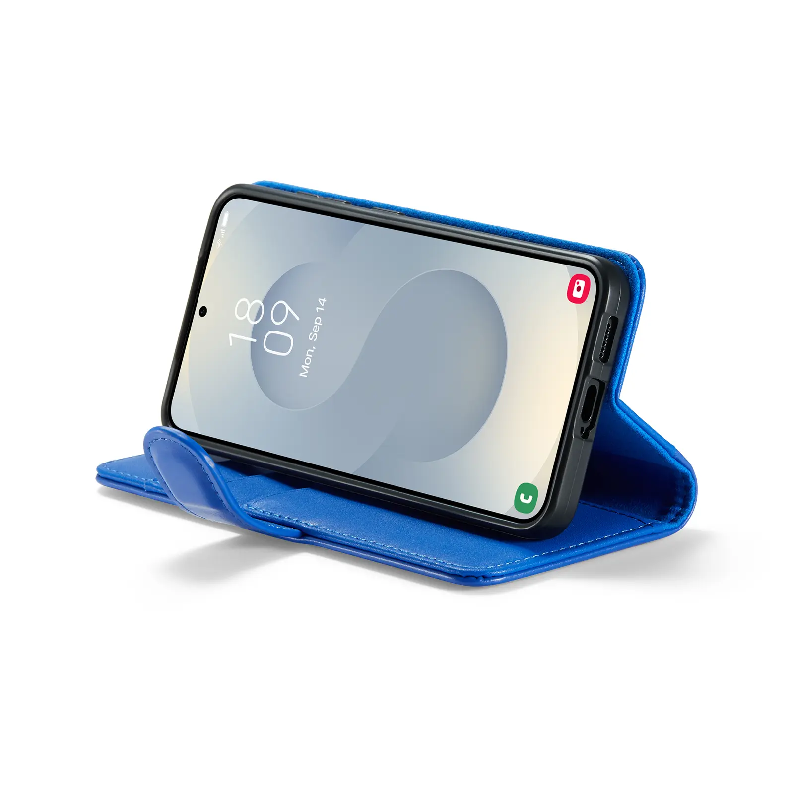 Äkta Läderfodral Samsung Galaxy S25 Blå